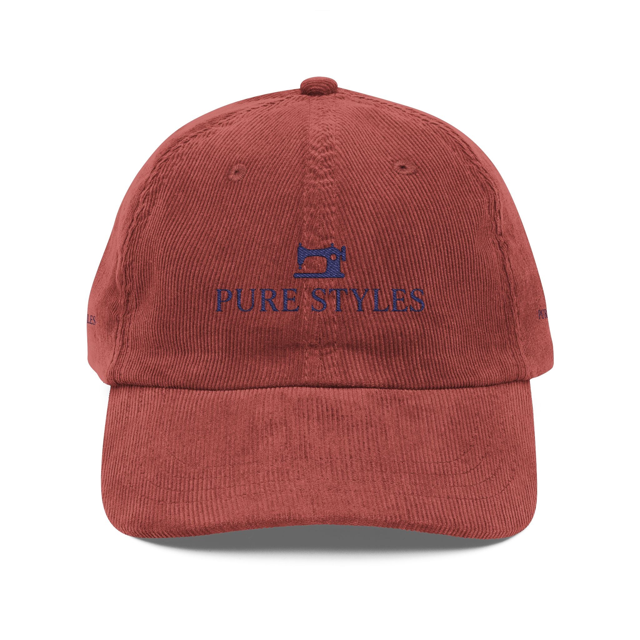 Vintage Corduroy Cap - Embroidered Style, Casual Wear, Gift for Him, Streetwear, Unisex Fashion Accessory, Fall Fashion Must-Have