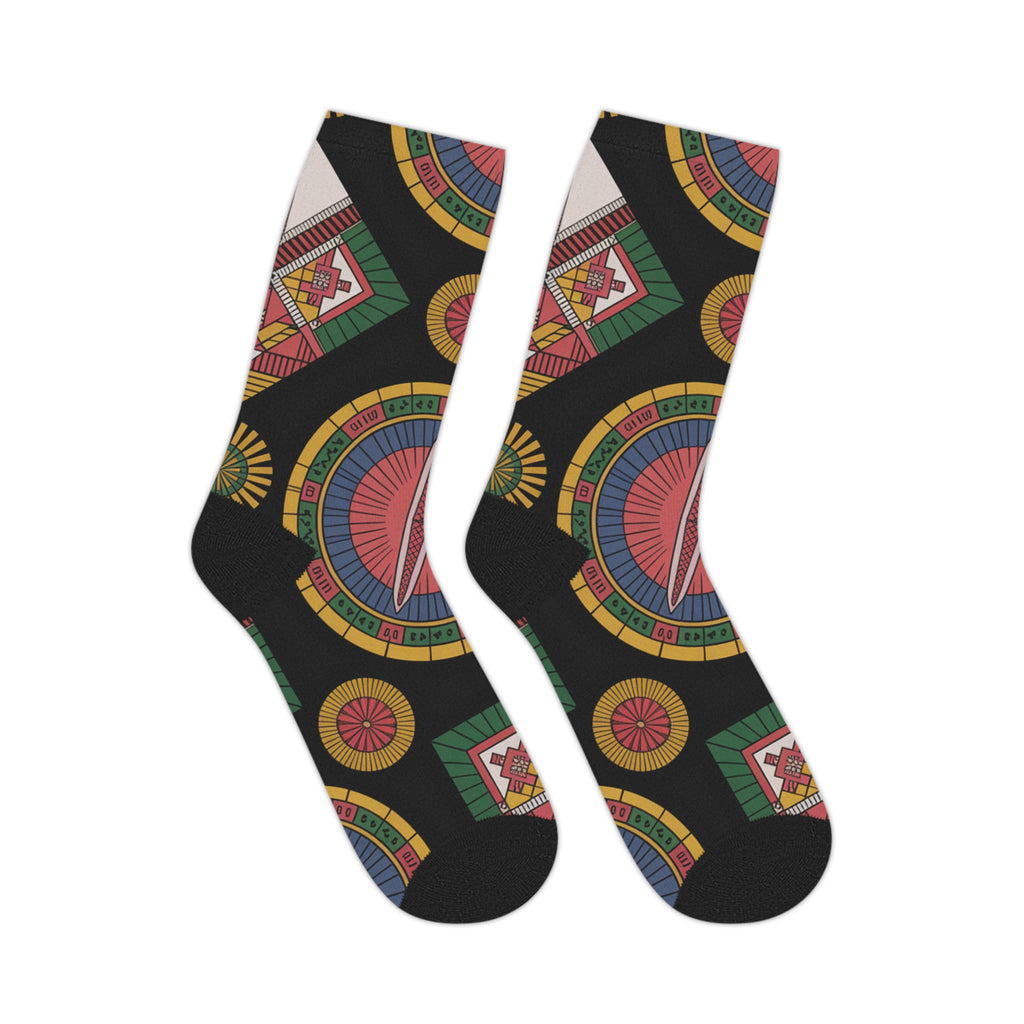 Colorful Mid-Length Socks with Geometric Patterns for Everyday Wear, Gift for Friends, Comfortable Sock Gift, Artistic Fashion [...]