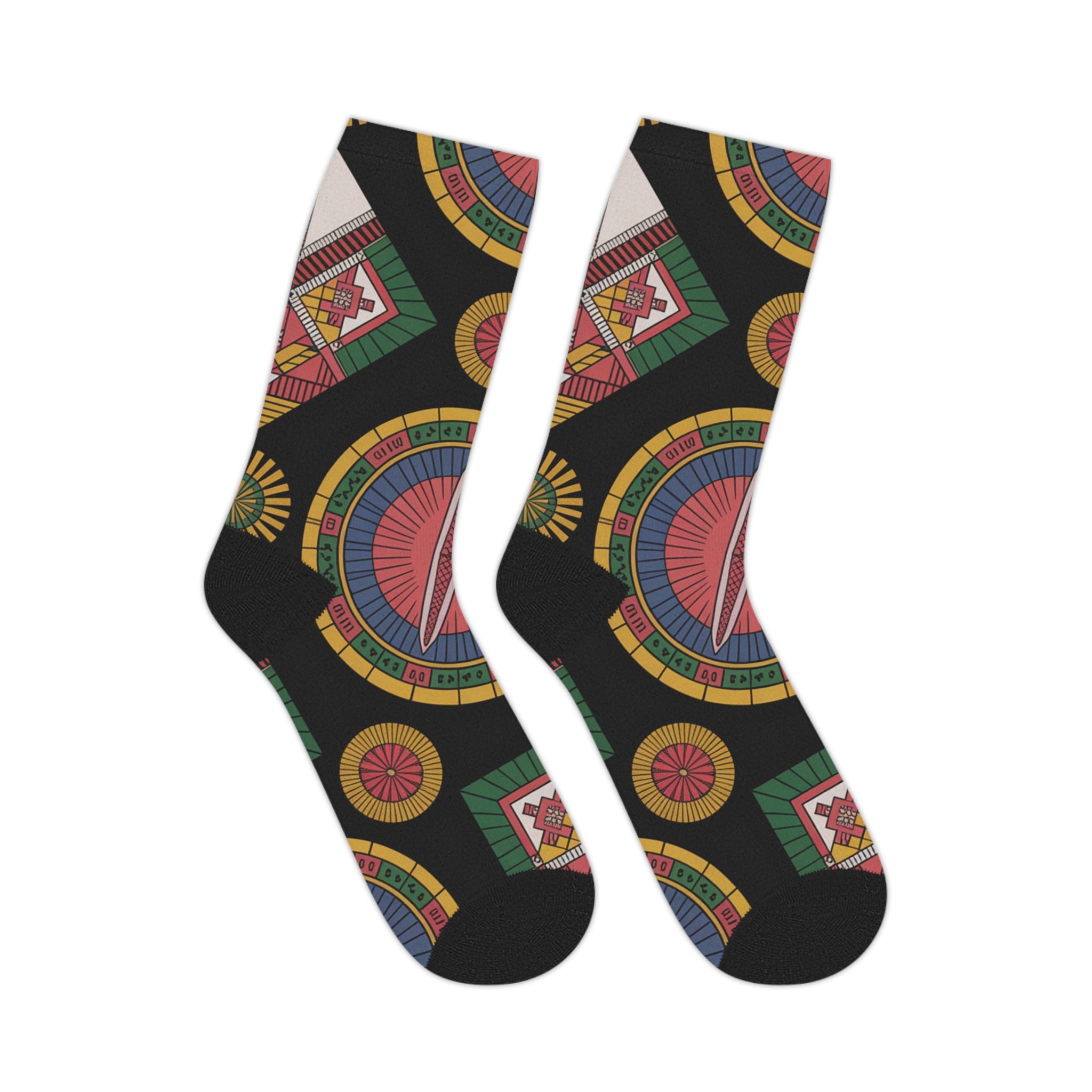 Colorful Mid-Length Socks with Geometric Patterns for Everyday Wear, Gift for Friends, Comfortable Sock Gift, Artistic Fashion [...]