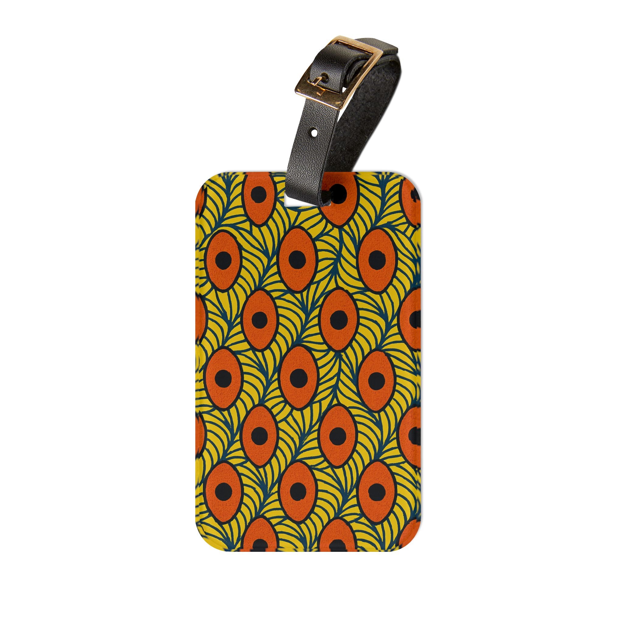 Colorful Patterned Luggage Tag, Travel Accessory, Suitcase Identifier, Unique Gift, Personalized Travel Tag