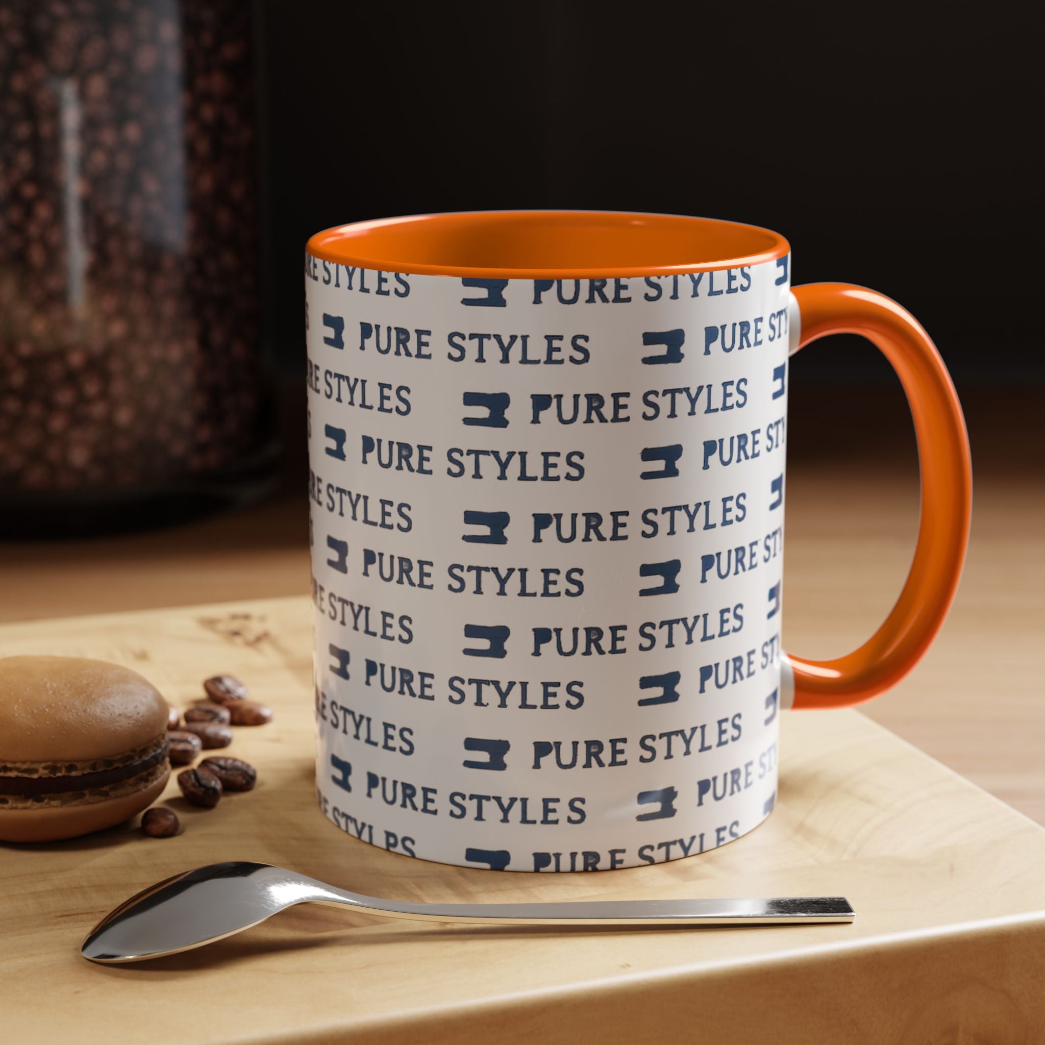 Stylish Accent Coffee Mug for Home or Office, Gift for Coffee Lovers, Modern Ceramic Cup, 11oz & 15oz Sizes