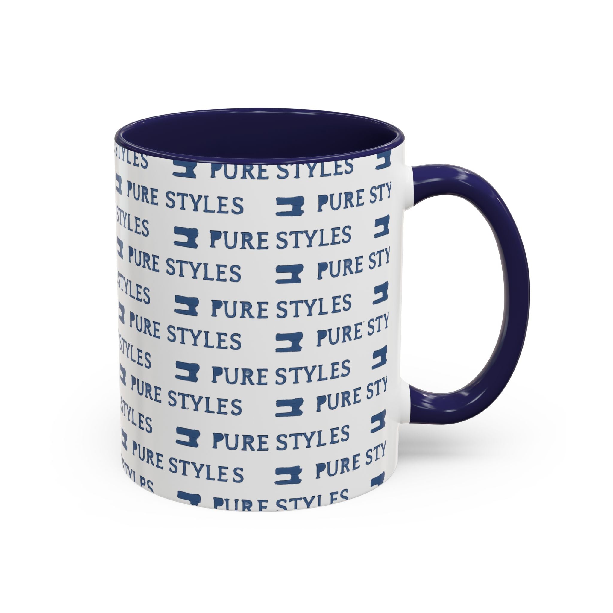 Stylish Accent Coffee Mug for Home or Office, Gift for Coffee Lovers, Modern Ceramic Cup, 11oz & 15oz Sizes