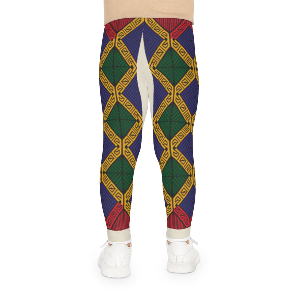 Vibrant Kids Leggings, Colorful AOP Tights, Fun Active Wear, Unique Children’s Fashion, Perfect for Playdates and Holidays