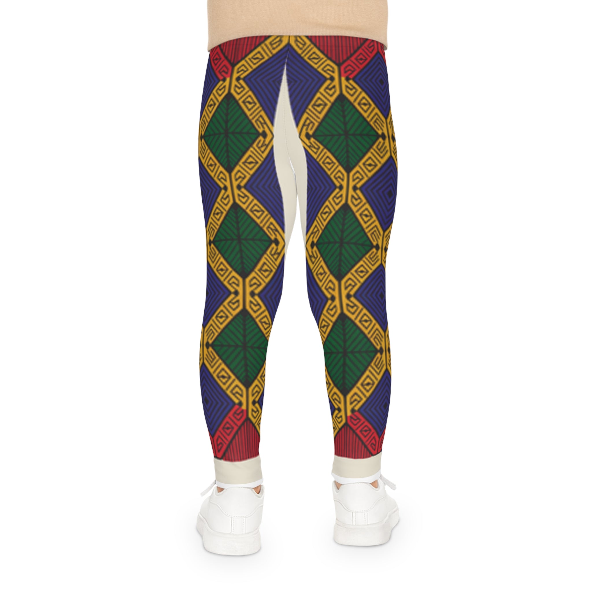 Vibrant Kids Leggings, Colorful AOP Tights, Fun Active Wear, Unique Children’s Fashion, Perfect for Playdates and Holidays