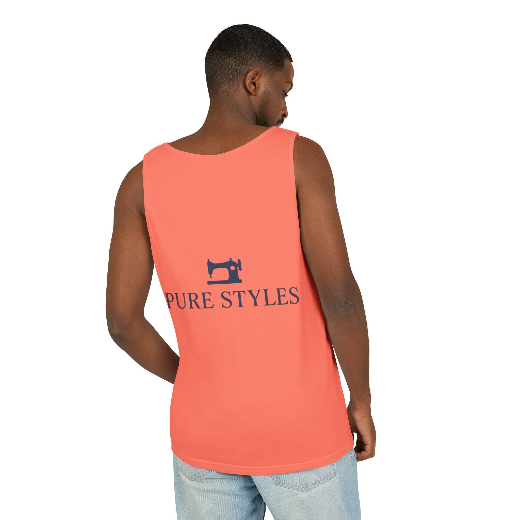 Vibrant Tropical Scene Tank Top - Unisex Summer Wear, Beach Casual, Vacation Apparel, Gift for Nature Lovers, Relaxed Fit Fashion