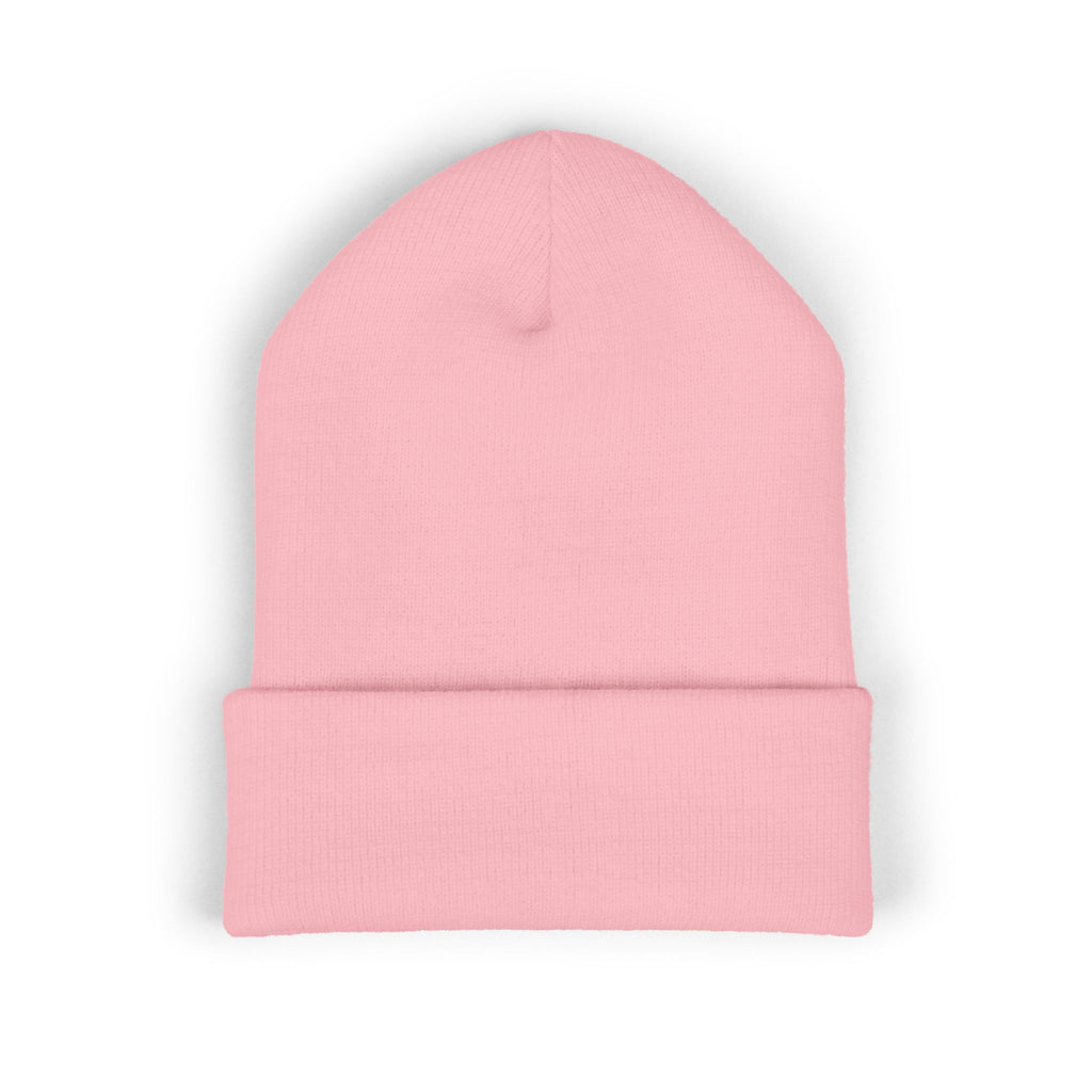 Embroidered Classic Cuffed Beanie, Stylish Winter Hat, Cozy Gifts for Him and Her, Fashionable Knit Headwear, Perfect for Outdoor Activities