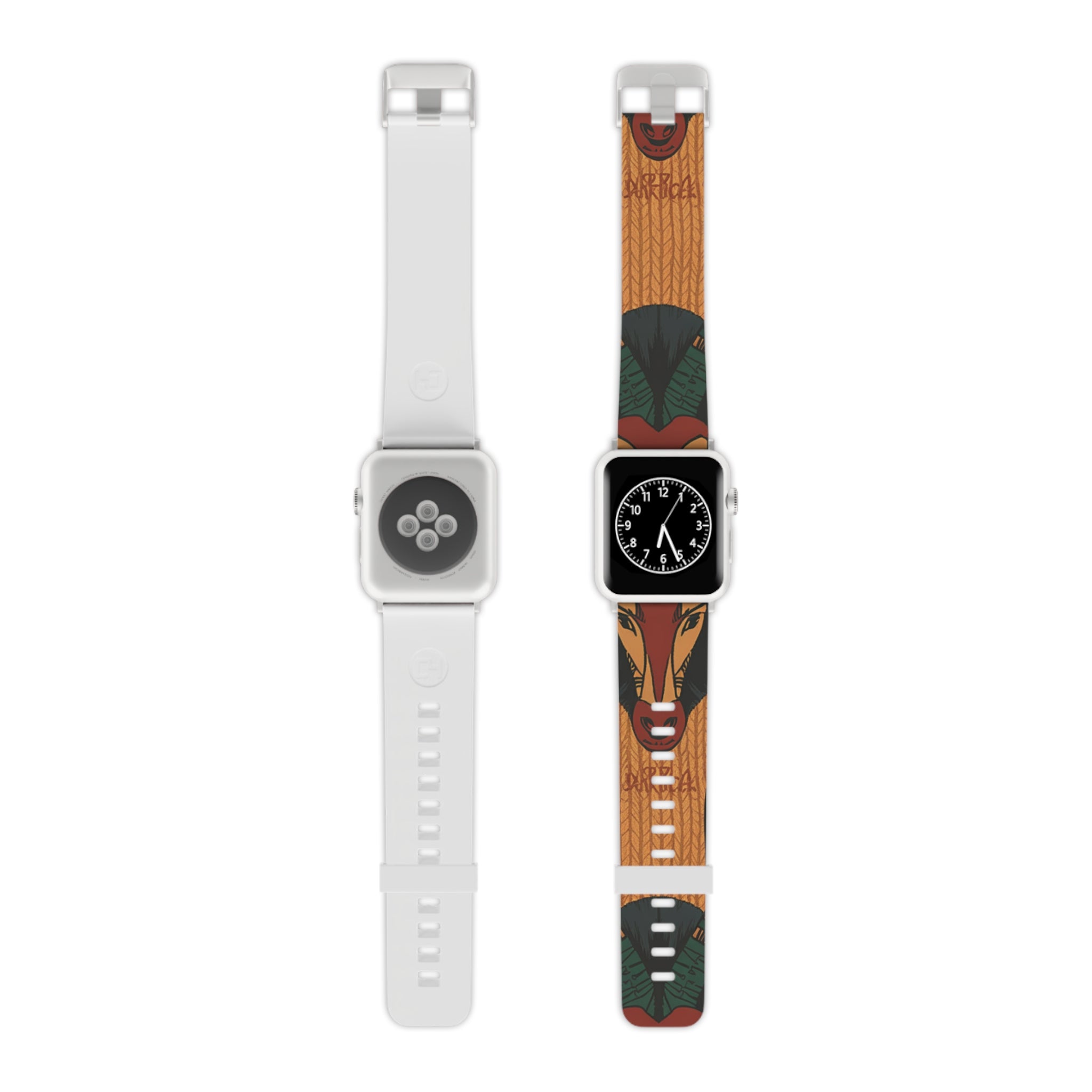 Vibrant Apple Watch Band with Nature-Inspired Design, Bohemian Watch Strap, Colorful Silicone Wristband, Gift for Her, Trendy Accessory