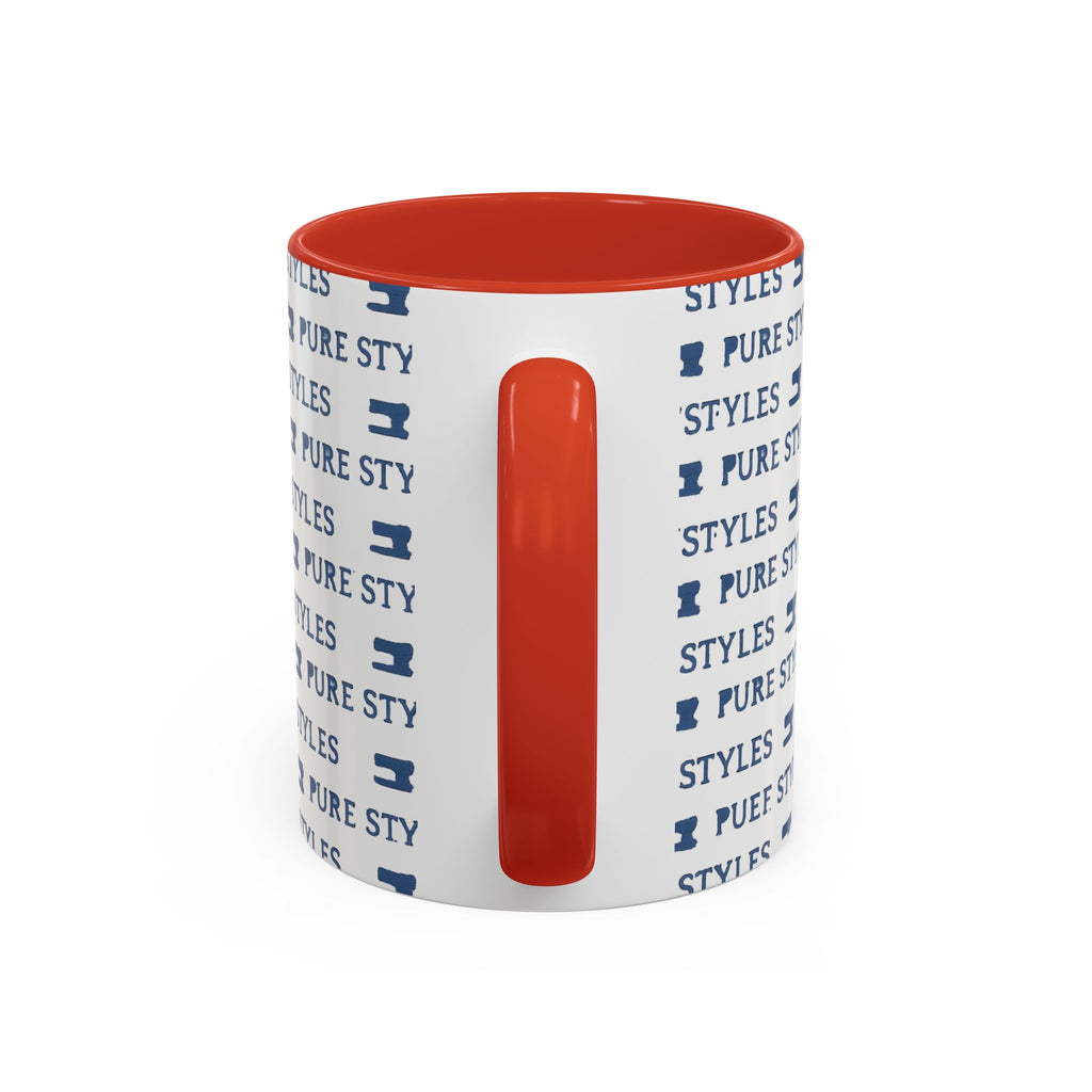 Stylish Accent Coffee Mug for Home or Office, Gift for Coffee Lovers, Modern Ceramic Cup, 11oz & 15oz Sizes
