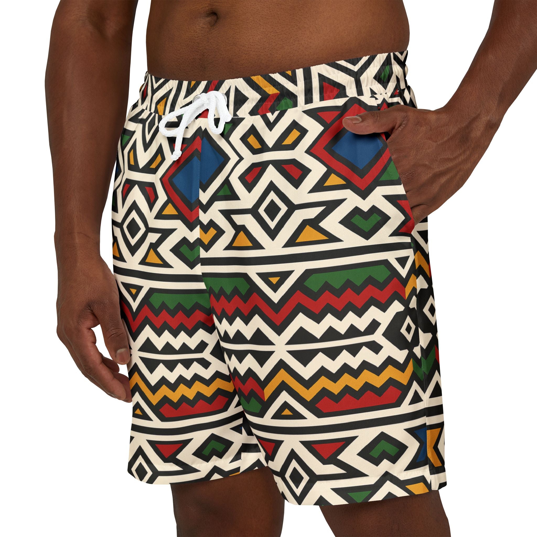 Vibrant Unisex Swim Shorts with Bold Patterns | Perfect for Summer, Beach Days, Pool Parties, Vacation Style, and Travel Essentials