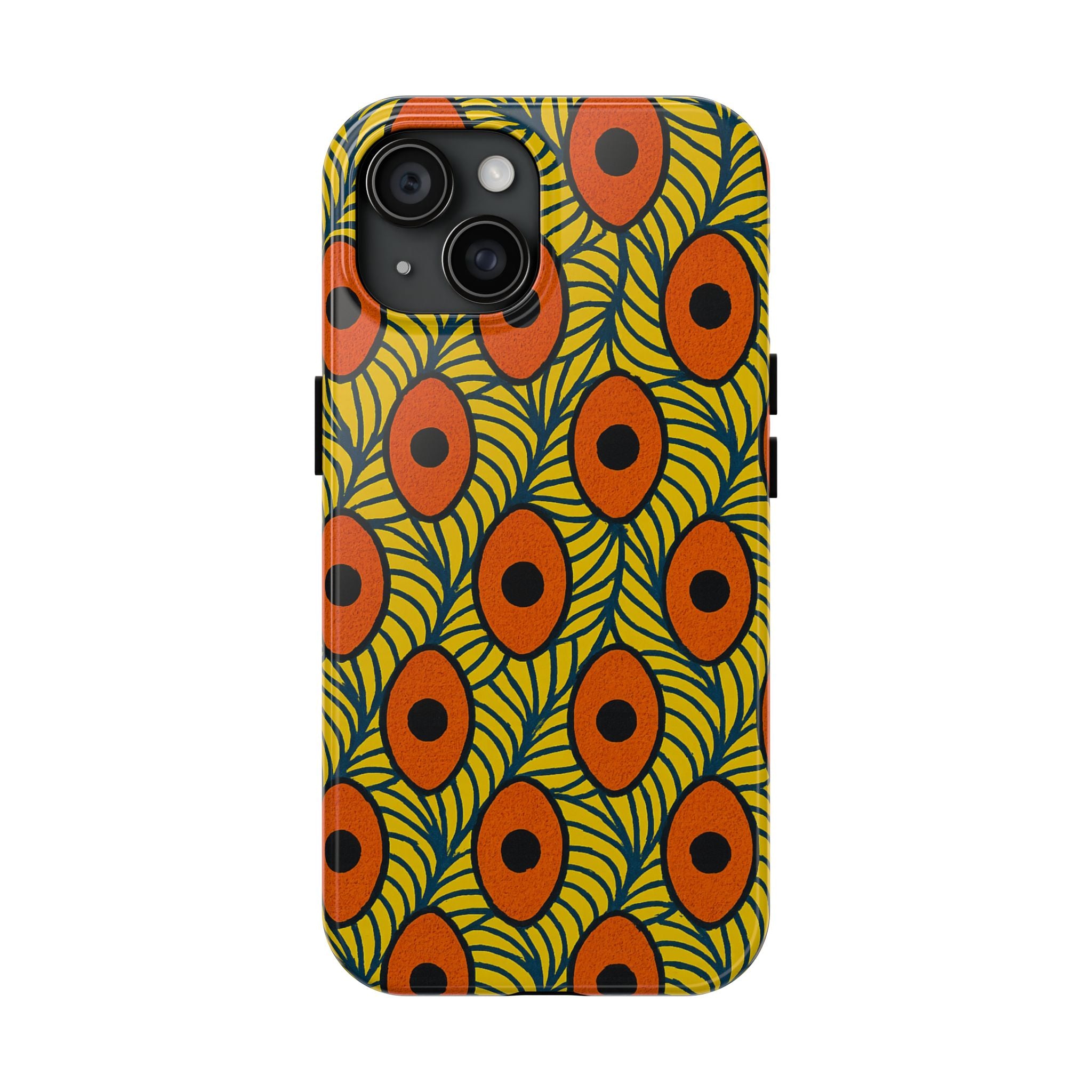 Vibrant Patterned Tough Phone Case, Stylish Phone Case, Unique Phone Cover, Protective Case, Gift for Her, Colorful Mobile Accessory