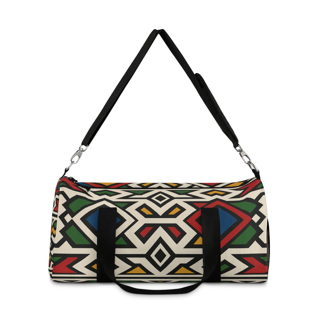 Vibrant Tribal Duffel Bag for Travel, Gym, Weekend Getaways, Stylish Sports Bag, Unique Gift for Adventurers, Bohemian Travel Accessory
