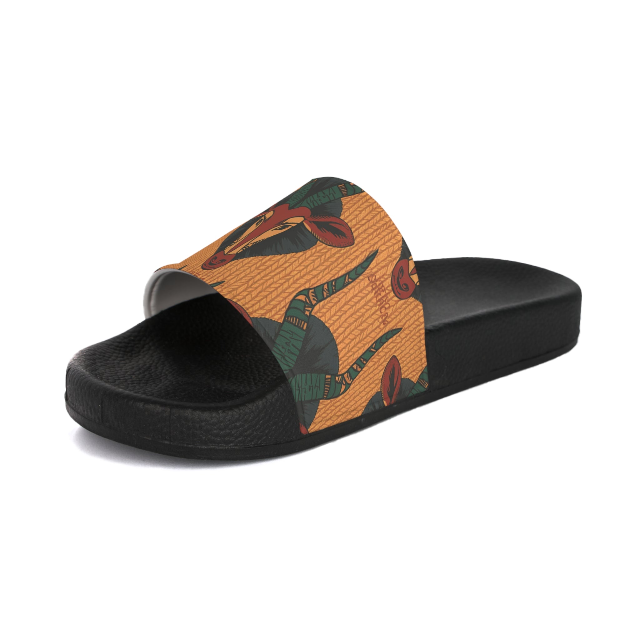 Funky Patterned Men's Slide Sandals | Summer Footwear, Pool Slides, Casual Wear, Vacation Accessories, Trendy Summer Style