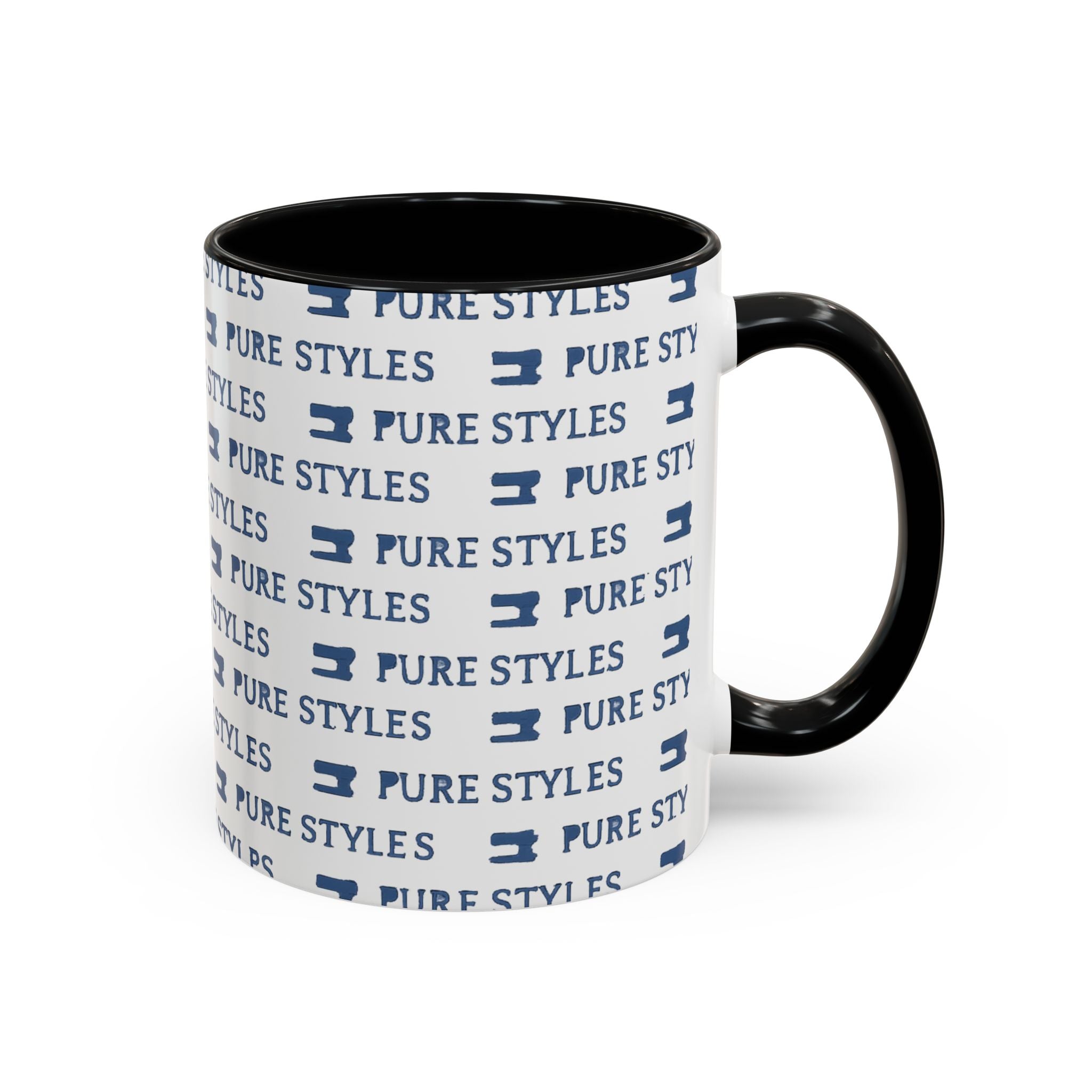 Stylish Accent Coffee Mug for Home or Office, Gift for Coffee Lovers, Modern Ceramic Cup, 11oz & 15oz Sizes