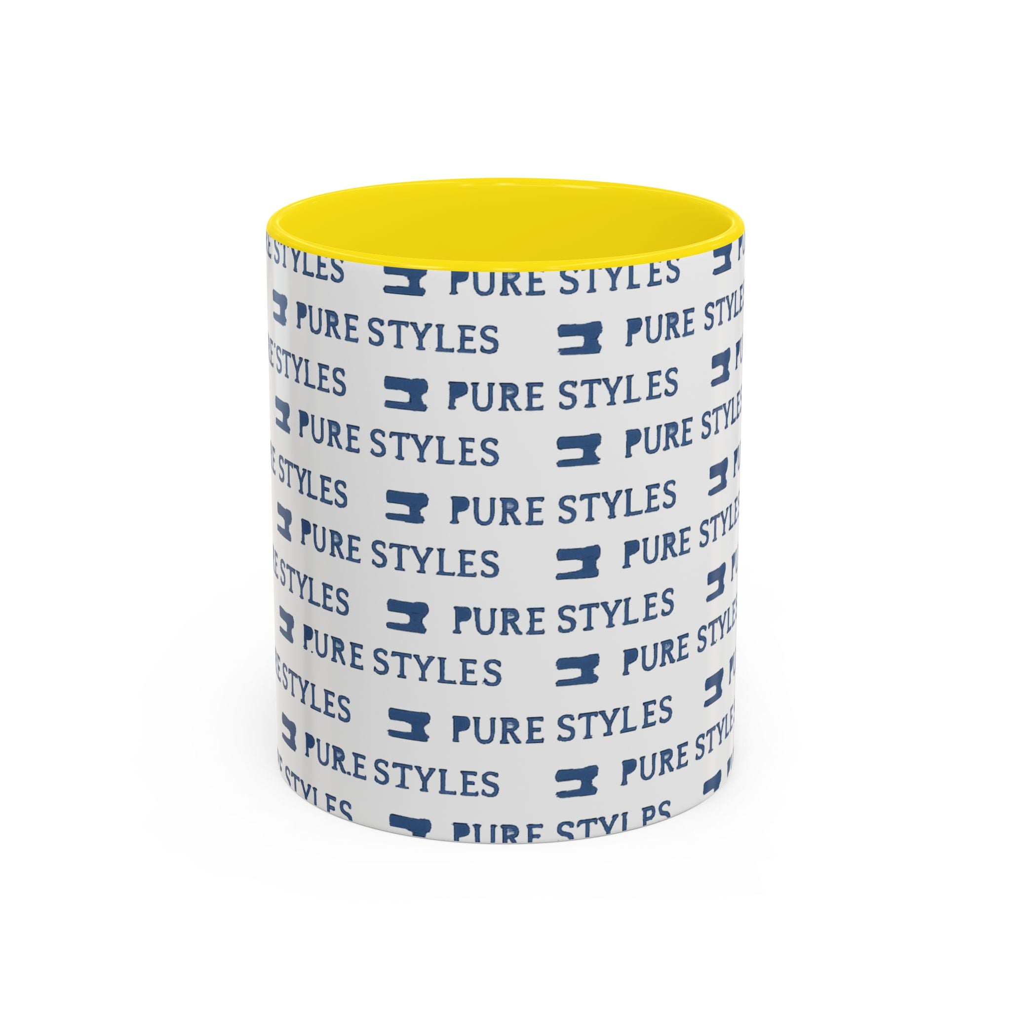 Stylish Accent Coffee Mug for Home or Office, Gift for Coffee Lovers, Modern Ceramic Cup, 11oz & 15oz Sizes