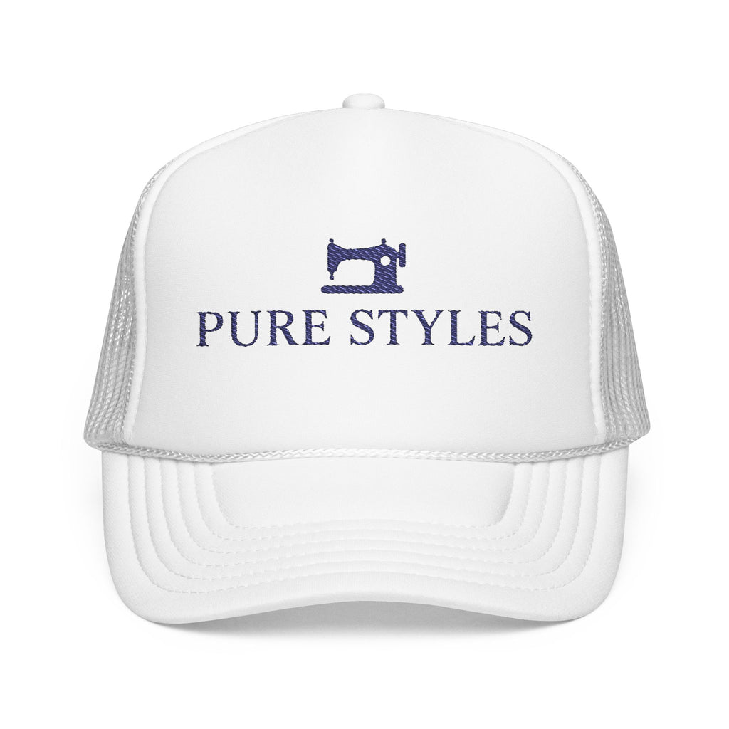 Embroidered Foam Trucker Hat - Stylish Cap for Outdoors, Gifts, Parties, Sports, Everyday Wear