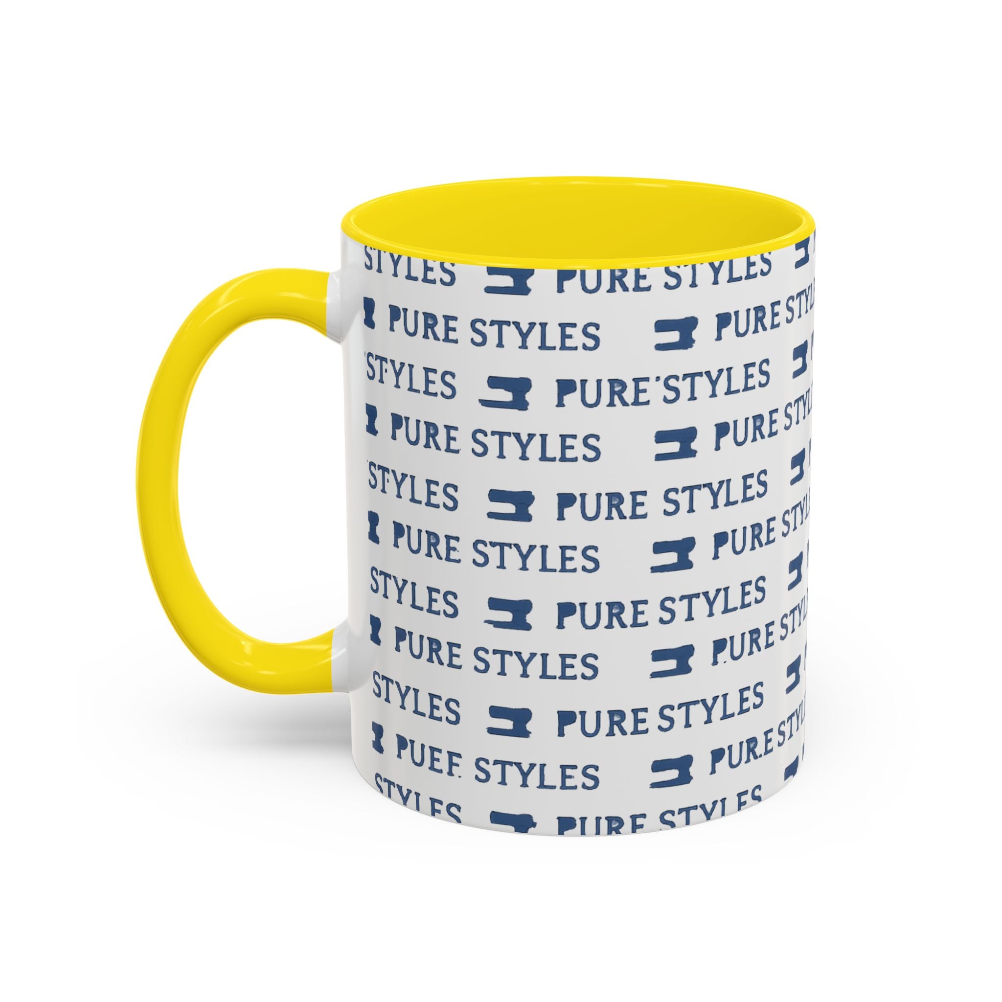 Stylish Accent Coffee Mug for Home or Office, Gift for Coffee Lovers, Modern Ceramic Cup, 11oz & 15oz Sizes