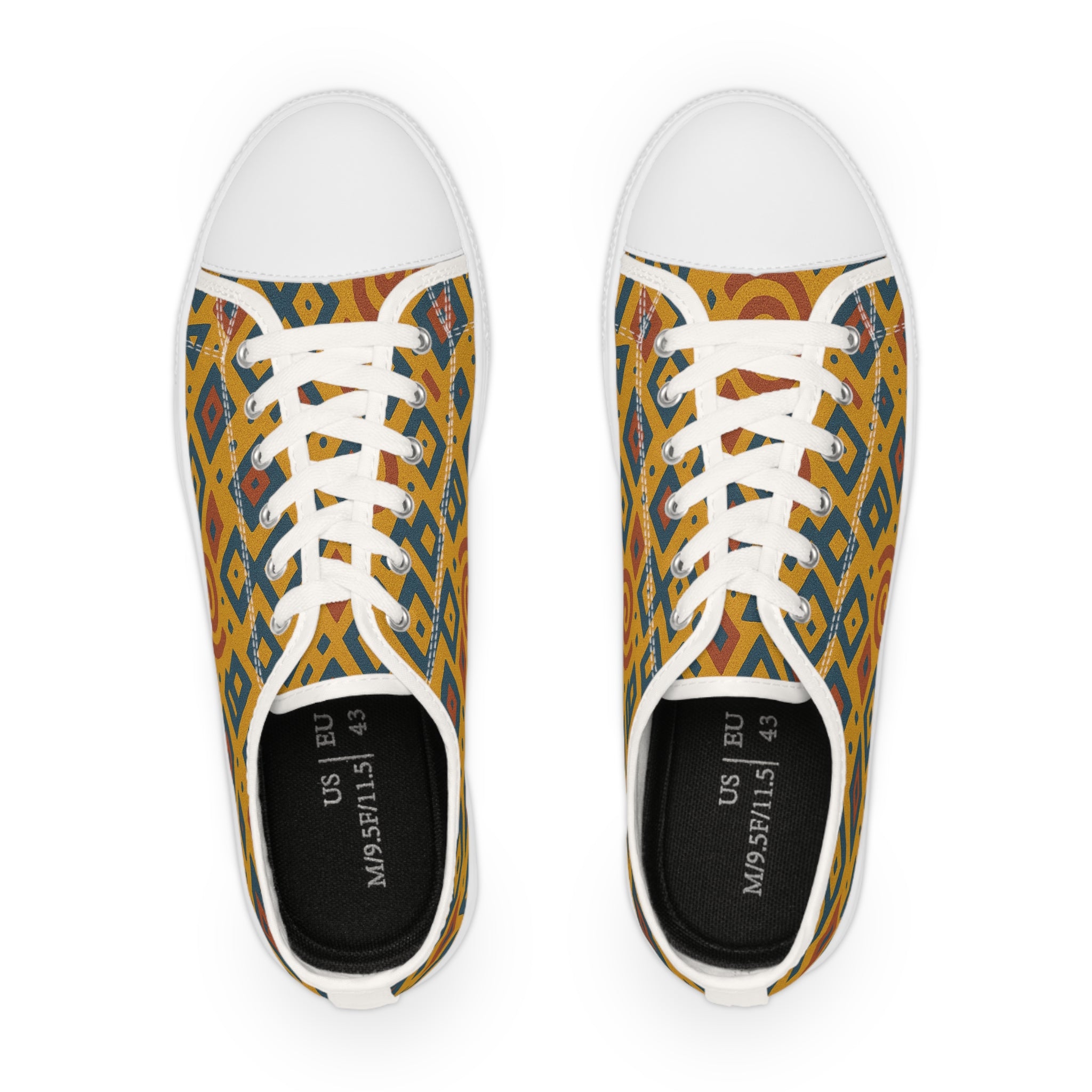 Stylish Patterned Low Top Sneakers for Men | Unique Casual Footwear, Trendy Sneakers, Gifting Idea, Vacation Shoes, Art-Inspired Footwear