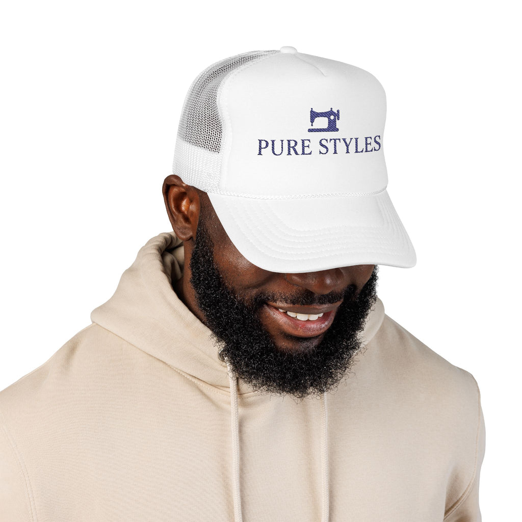 Embroidered Foam Trucker Hat - Stylish Cap for Outdoors, Gifts, Parties, Sports, Everyday Wear