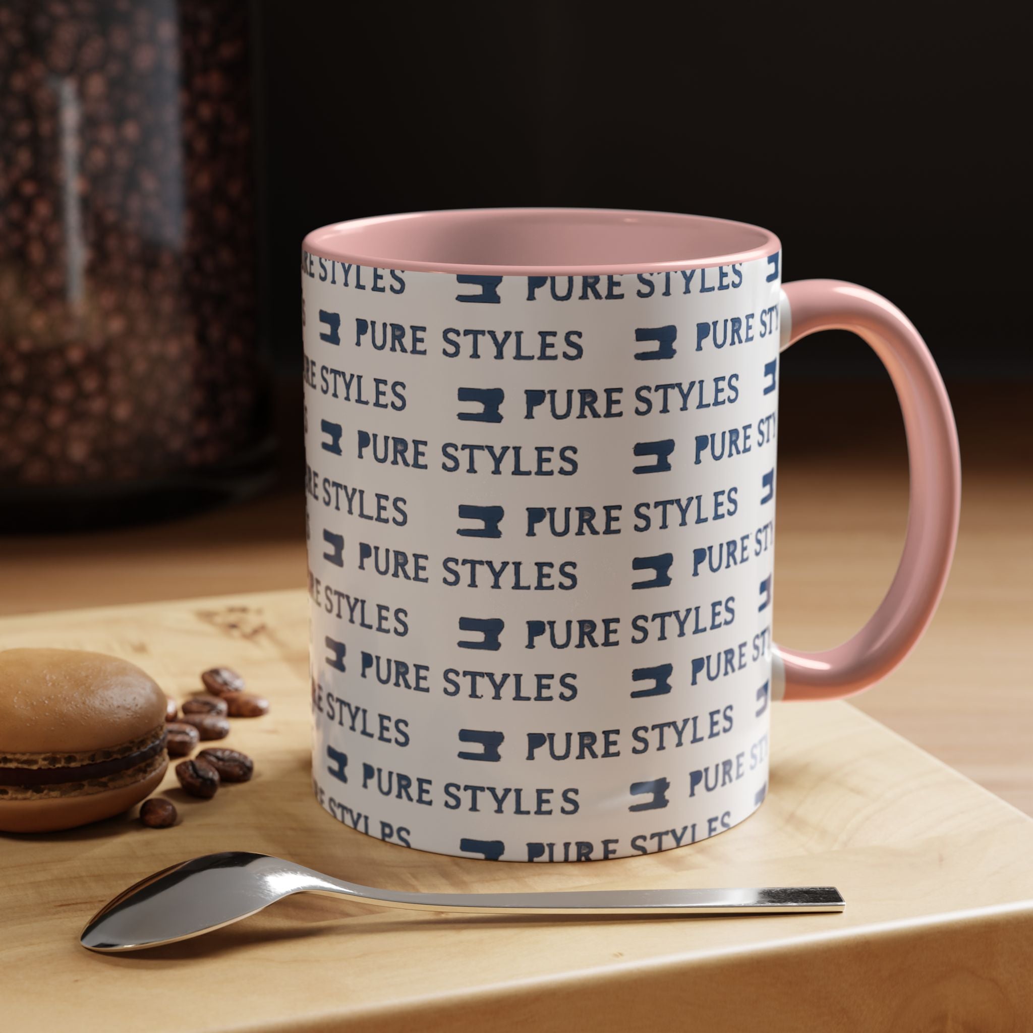 Stylish Accent Coffee Mug for Home or Office, Gift for Coffee Lovers, Modern Ceramic Cup, 11oz & 15oz Sizes