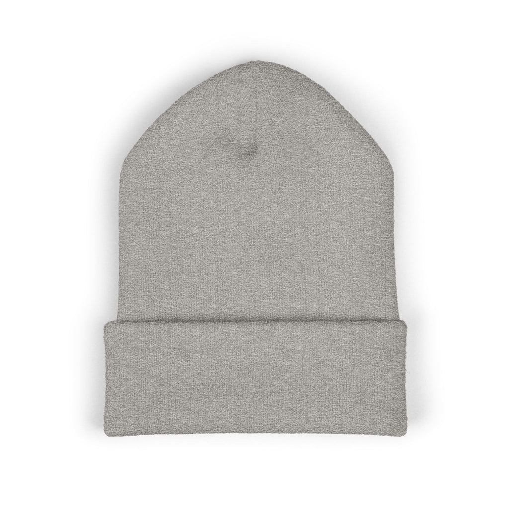 Embroidered Classic Cuffed Beanie, Stylish Winter Hat, Cozy Gifts for Him and Her, Fashionable Knit Headwear, Perfect for Outdoor Activities