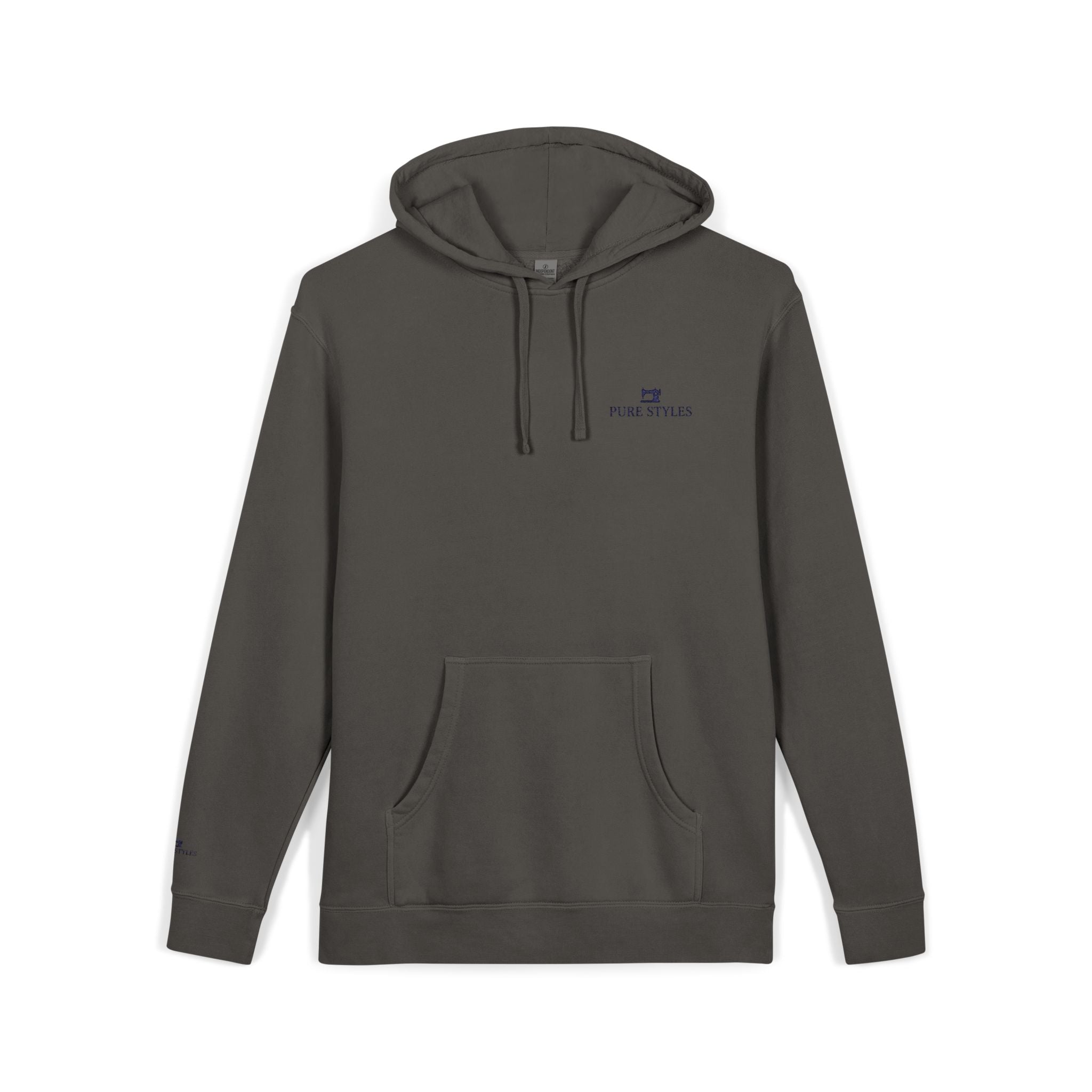 Cozy Embroidered Pigment-Dyed Unisex Hoodie, Casual Wear, Perfect Gift, Streetwear, Fall Fashion, Everyday Comfort