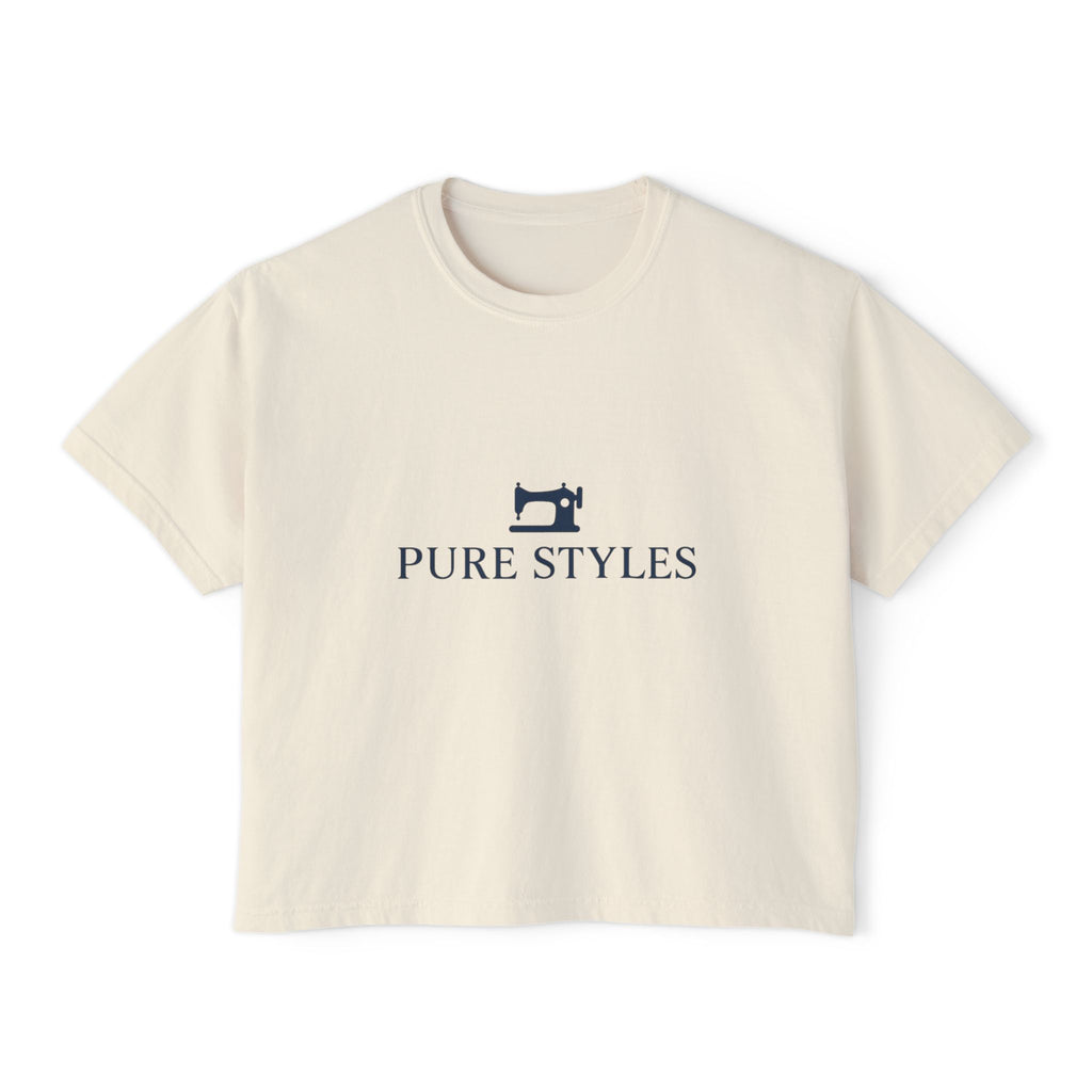 Women's Boxy Tee for Sew Lovers - Casual Style, Gift for Crafters, Sewing Enthusiasts, Festivals, Birthdays
