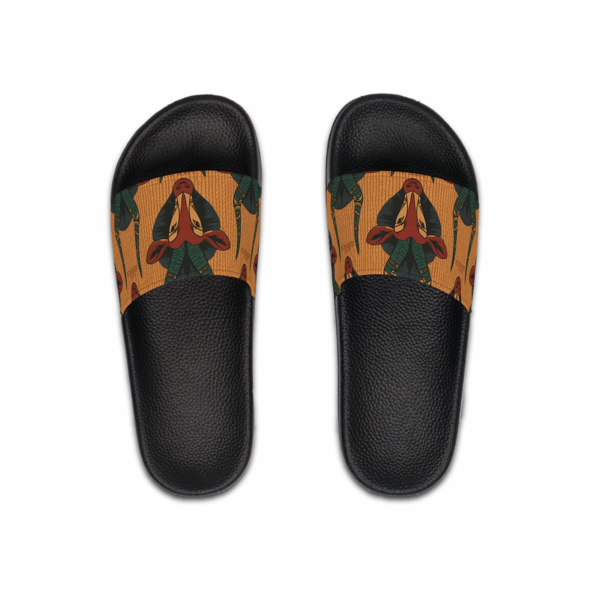 Funky Patterned Men's Slide Sandals | Summer Footwear, Pool Slides, Casual Wear, Vacation Accessories, Trendy Summer Style