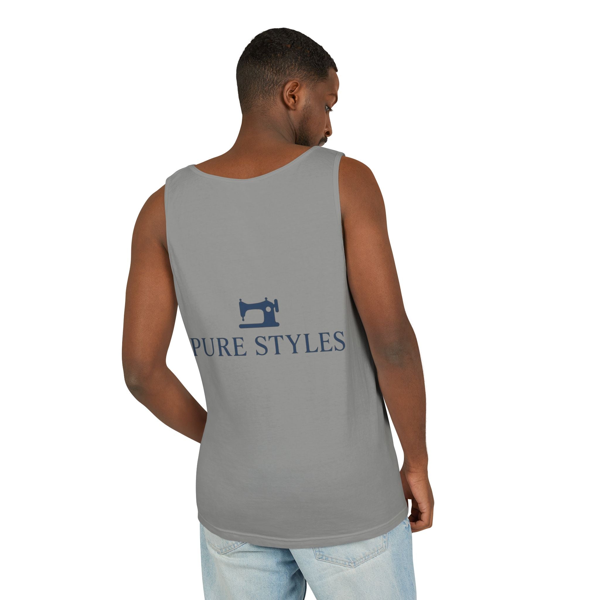 Vibrant Tropical Scene Tank Top - Unisex Summer Wear, Beach Casual, Vacation Apparel, Gift for Nature Lovers, Relaxed Fit Fashion