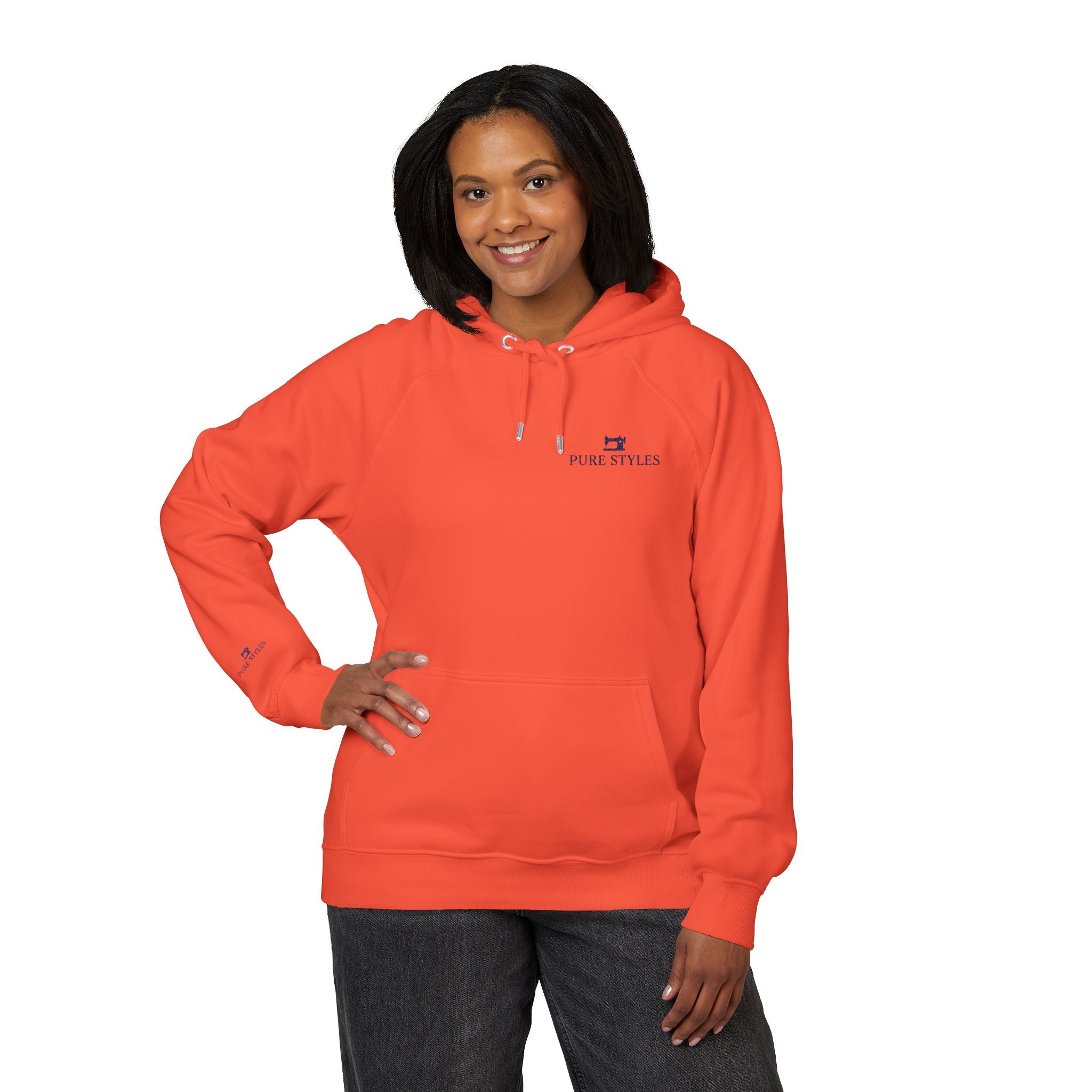 Stylish Unisex Eco Raglan Hoodie - Comfortable, Sustainable Fashion for Every Occasion, Eco-Friendly Gift, Casual Wear, Embroidered Apparel