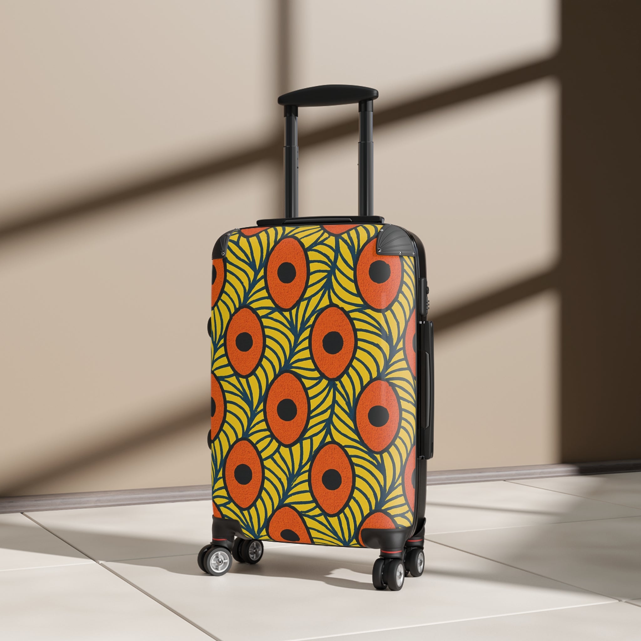 Vibrant Patterned Suitcase for Travelers, Luggage, Travel Gear, Gifts for Adventurers, Unique Travel Accessories