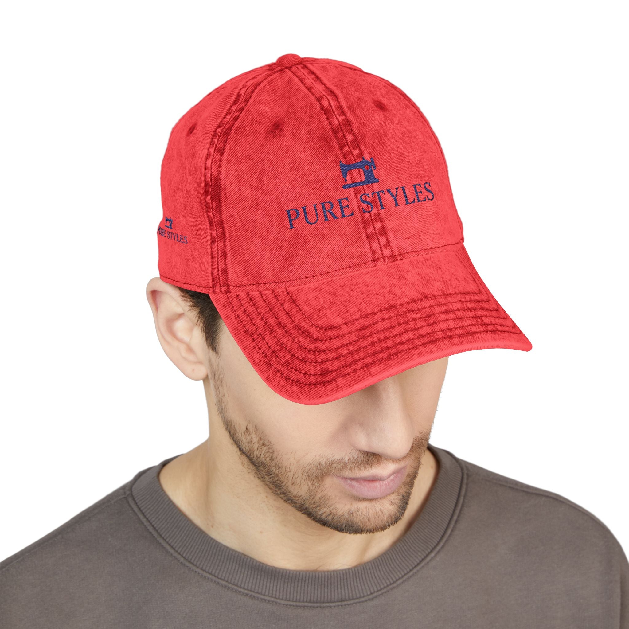 Vintage Embroidered Cap, Casual Hat, Retro Style Headwear, Trendy Accessory, Gifts for Him/Her