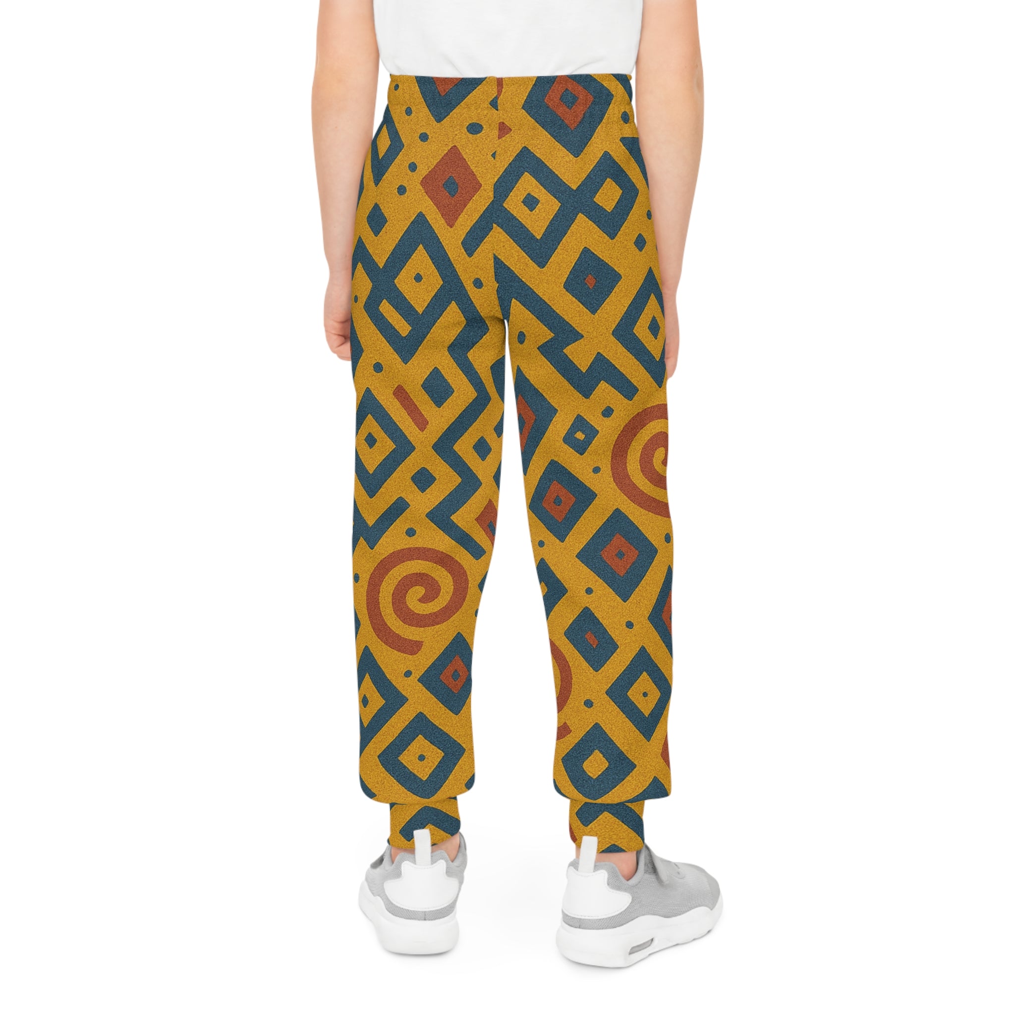 Trendy Youth Joggers - Colorful AOP Design, Perfect for Play, Casual Outfits, Gifts, Everyday Wear, Active Kids