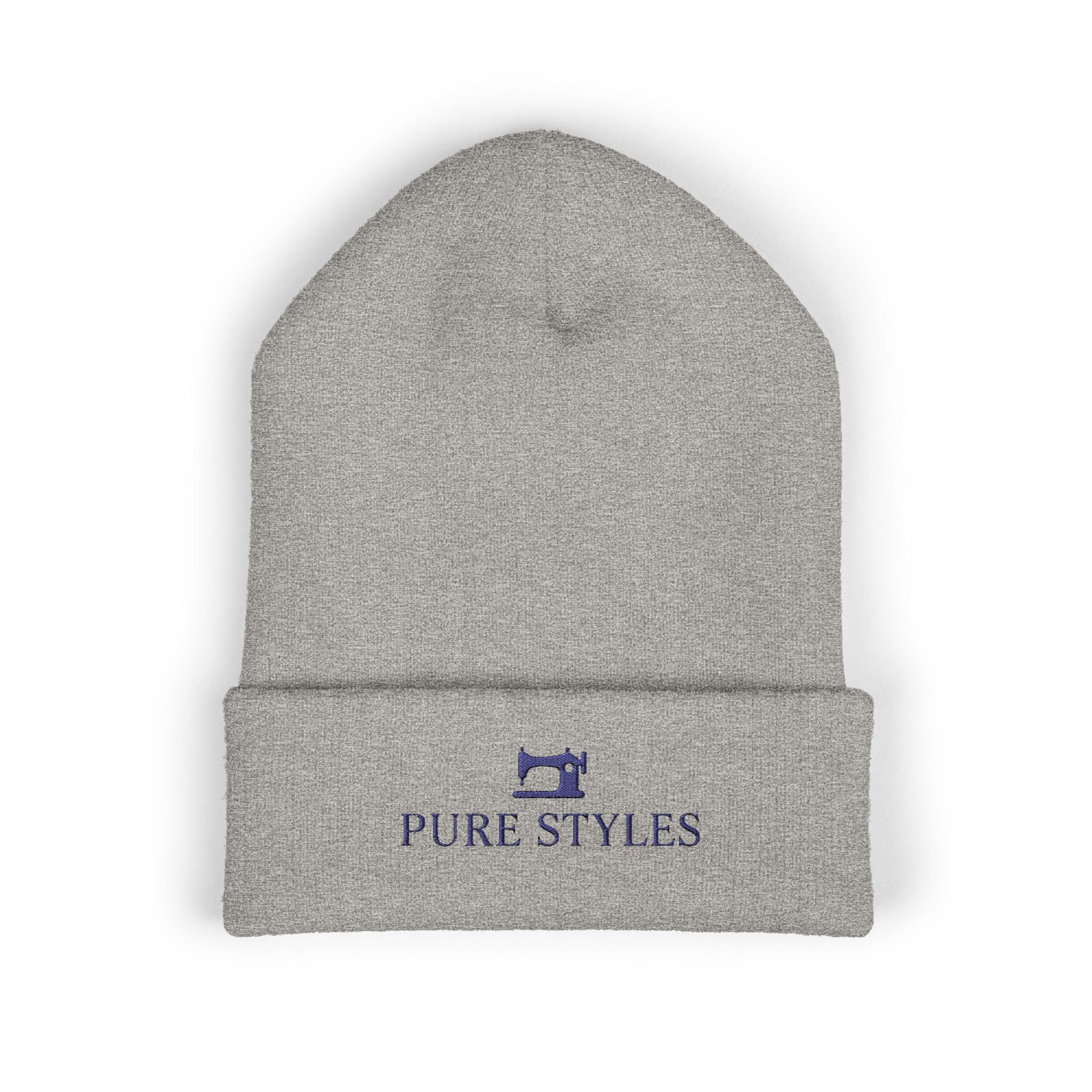 Embroidered Classic Cuffed Beanie, Stylish Winter Hat, Cozy Gifts for Him and Her, Fashionable Knit Headwear, Perfect for Outdoor Activities